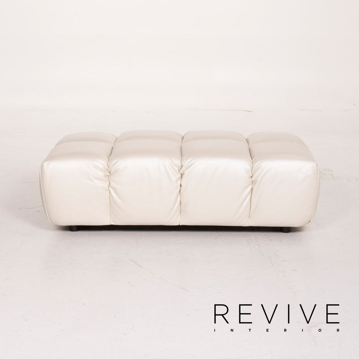 Bretz Ocean 7 Leather Stool Cream Mother of Pearl #14548