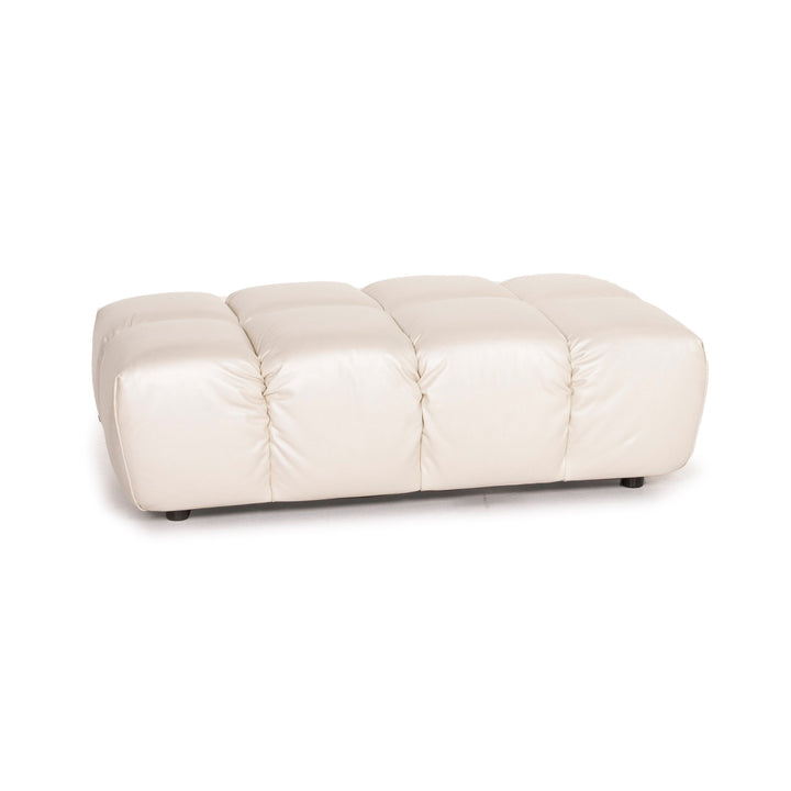 Bretz Ocean 7 Leather Stool Cream Mother of Pearl #14548