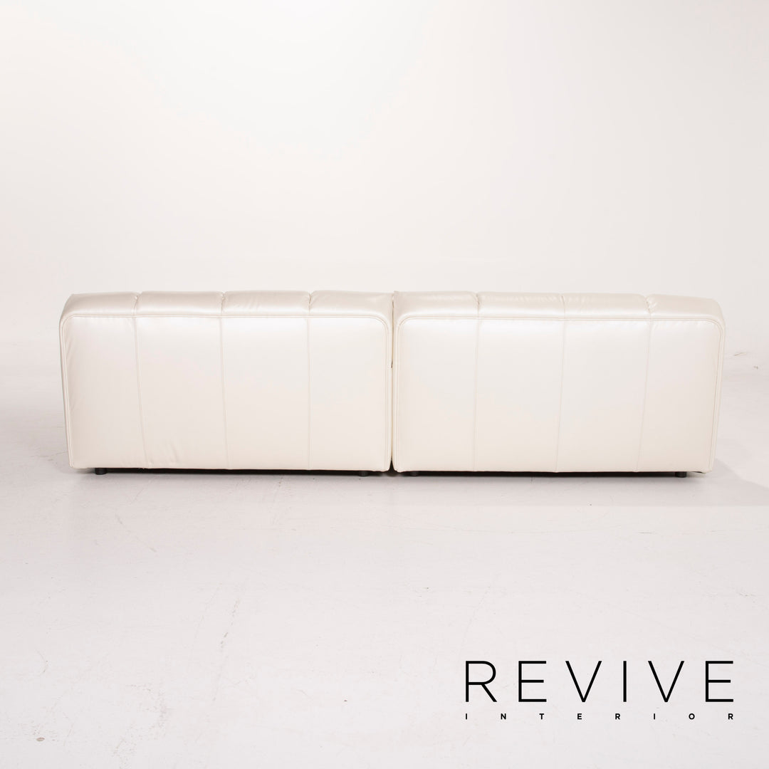Bretz Ocean 7 Leather Sofa Cream Mother of Pearl Corner Sofa #14547
