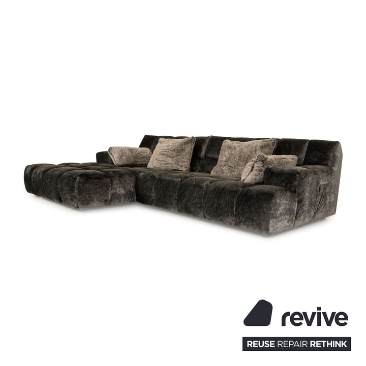 Bretz Ocean 7 Fabric Corner Sofa Gray Sofa Couch