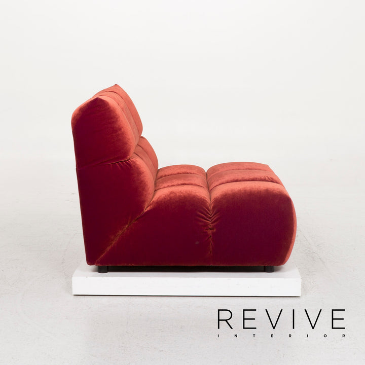 Bretz Ocean 7 fabric armchair velvet red #13107