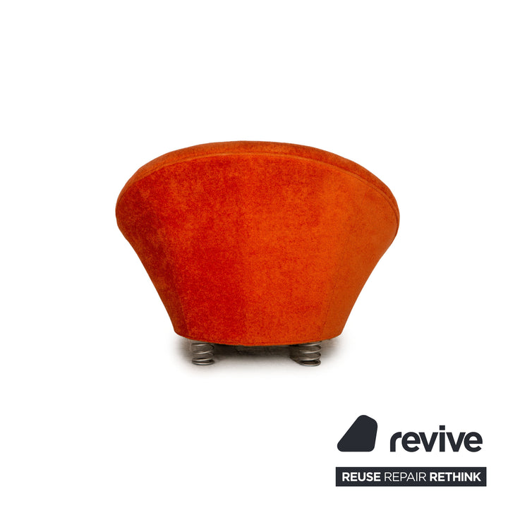 Bretz pool fabric armchair orange