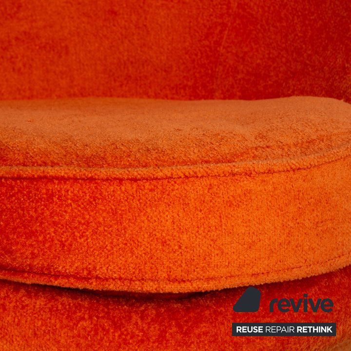 Bretz pool fabric armchair orange
