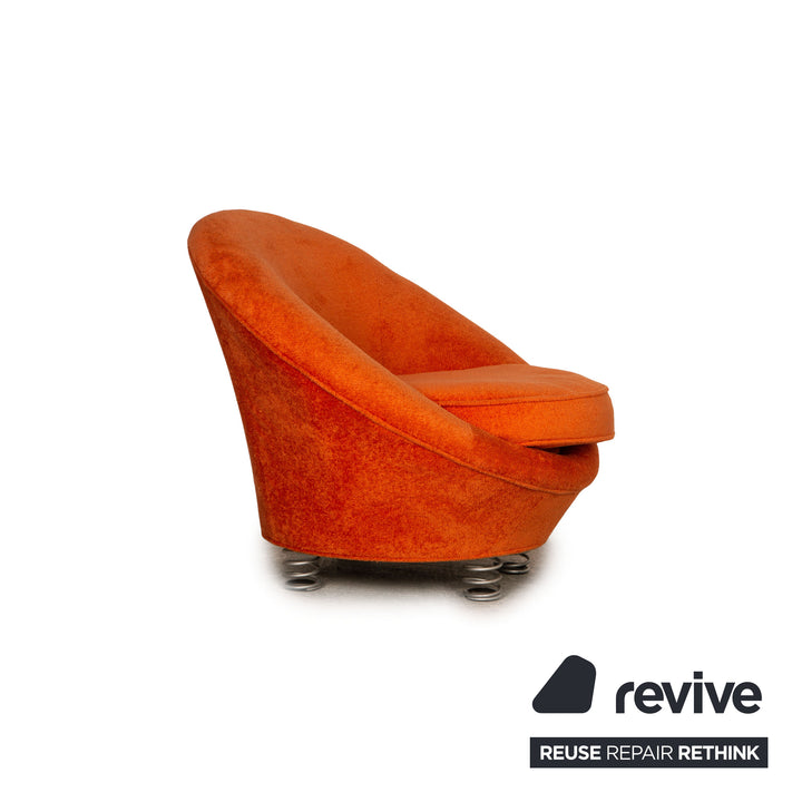 Bretz pool fabric armchair orange