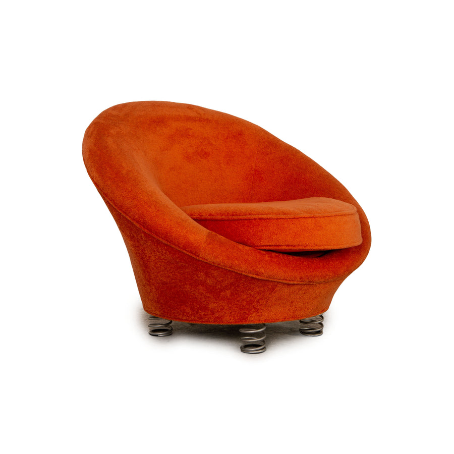 Bretz pool fabric armchair orange