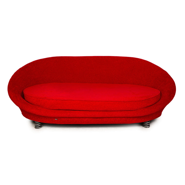 Bretz Pool Stoff Zweisitzer Rot Sofa Couch