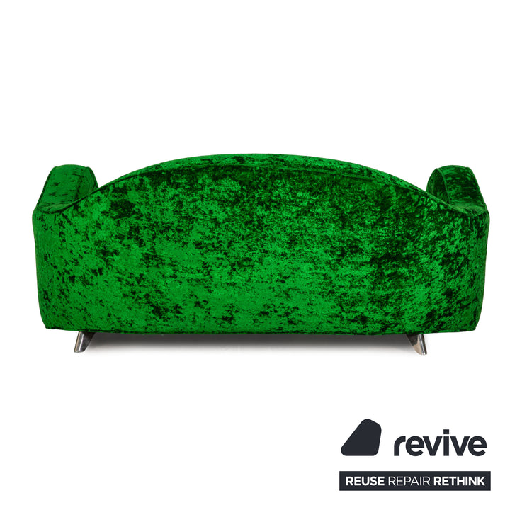 Bretz Slow Rider Stoff Dreisitzer Grün Sofa Couch