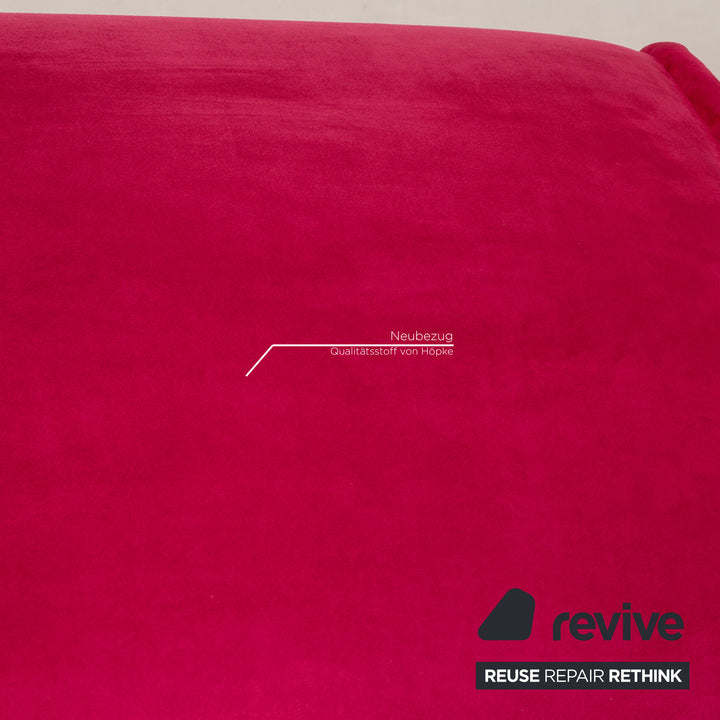 Bretz fabric stool pink reupholstery
