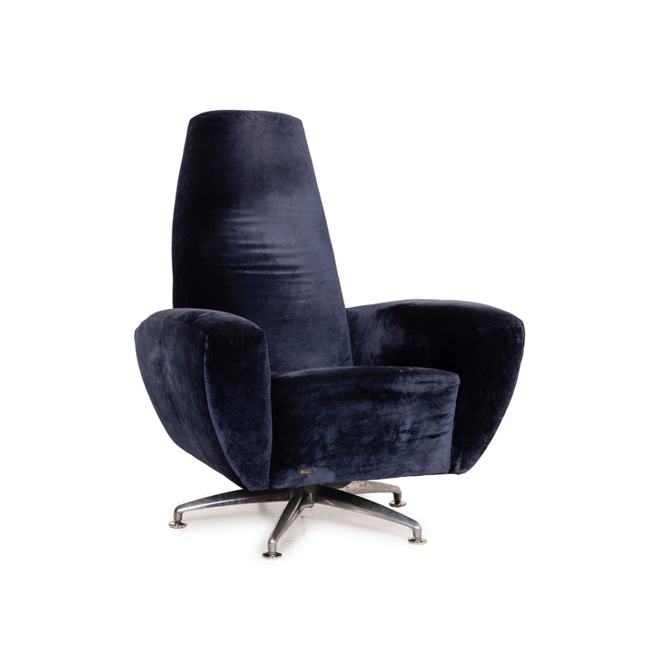 Bretz fabric armchair blue function rocker function