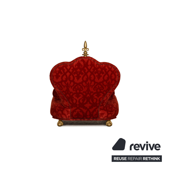 Bretz fabric armchair red