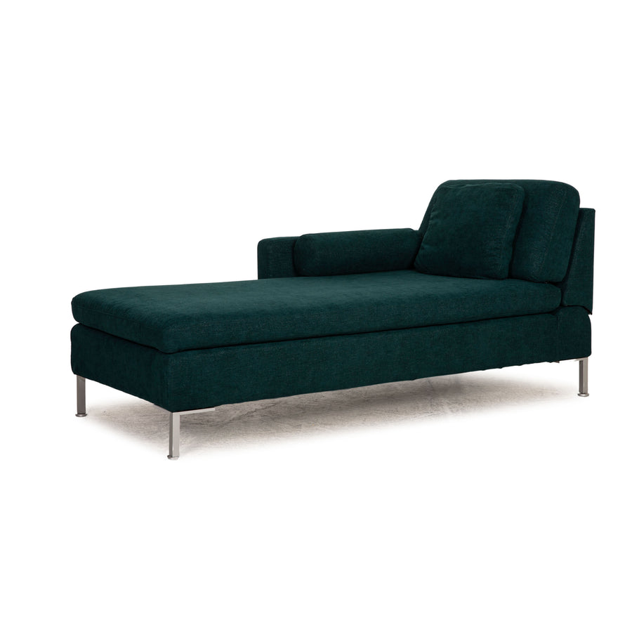 Brühl Alba Stoff Liege Grün Sofa Couch Longchair Funktion Neubezug