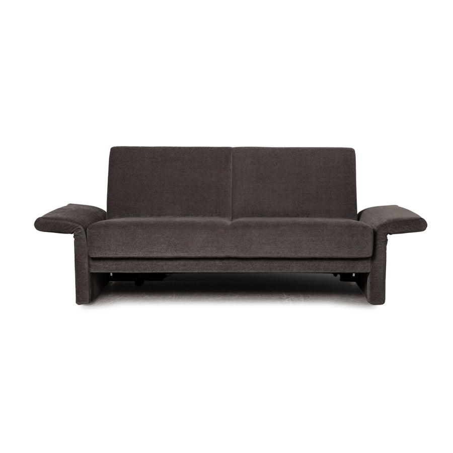 Brühl Cara fabric sofa gray two-seater couch function sleeping function