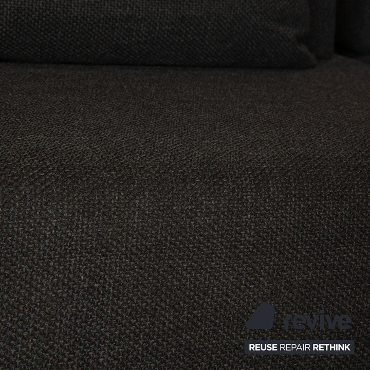 Brühl Fields Stoff Ecksofa Grau Recamiere Rechts Sofa Couch manuelle Funktion