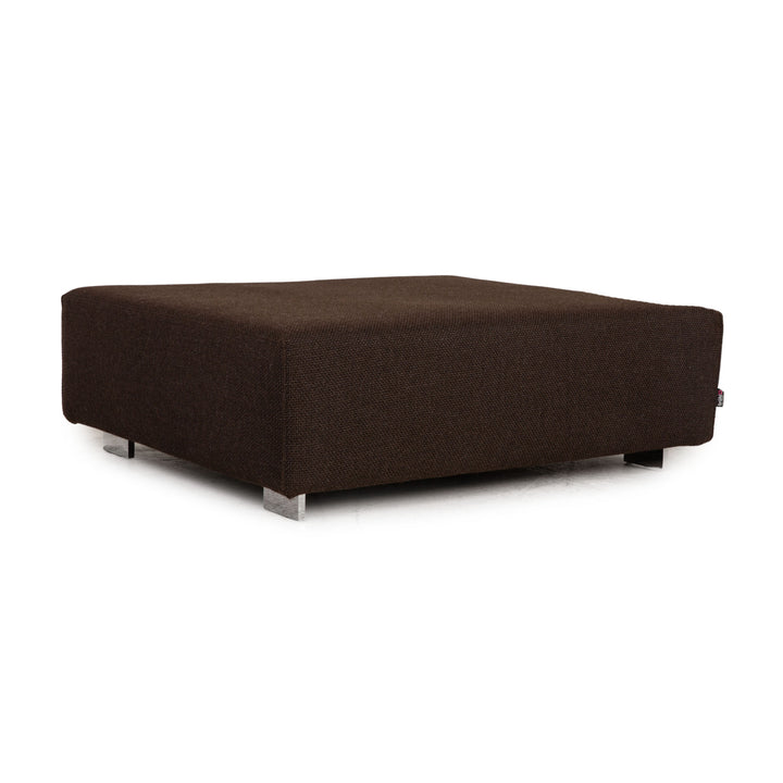 Brühl Fields Stoff Hocker Braun Dunkelbraun