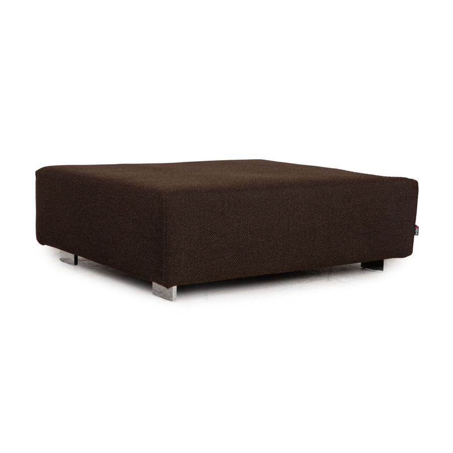 Brühl Fields Stoff Hocker Braun Dunkelbraun