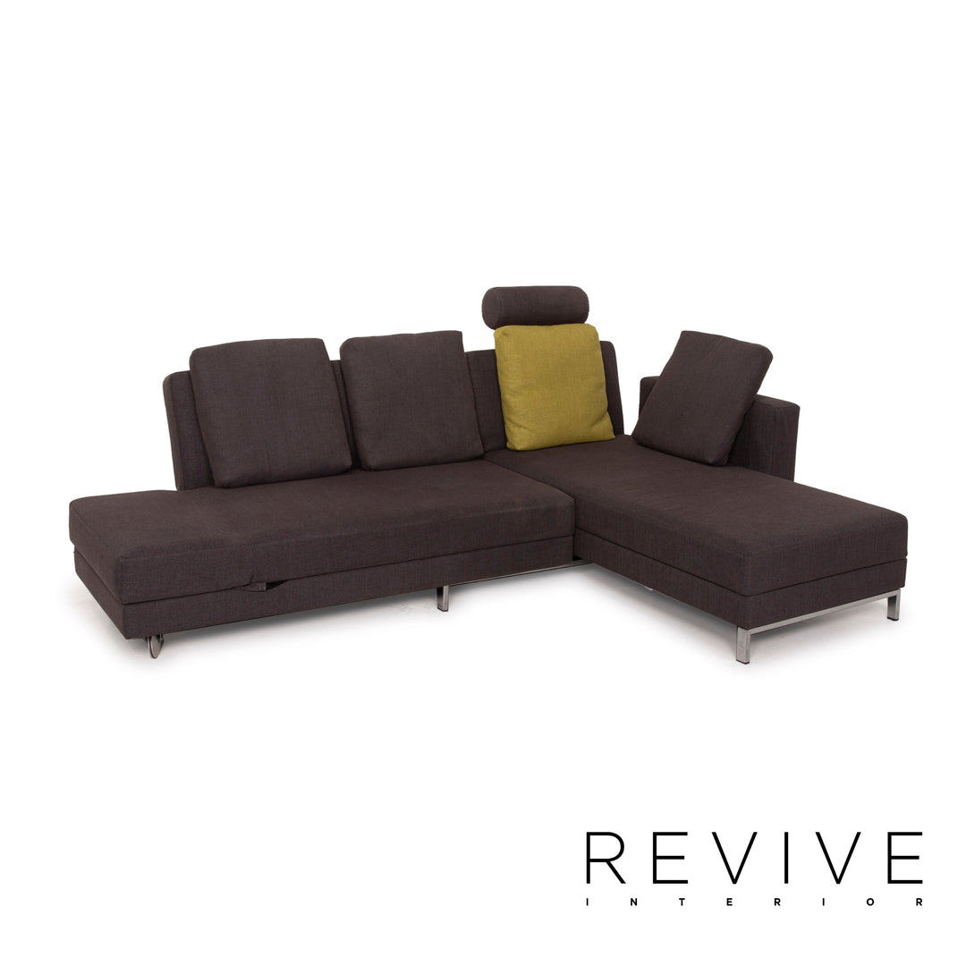 Brühl Four Two fabric sofa gray corner sofa function reclining function