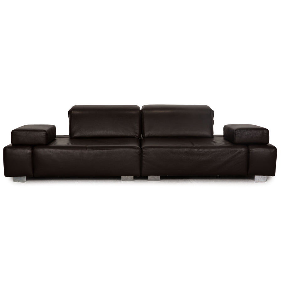 Brühl Leder Zweisitzer Dunkelbraun Sofa Couch Funktion