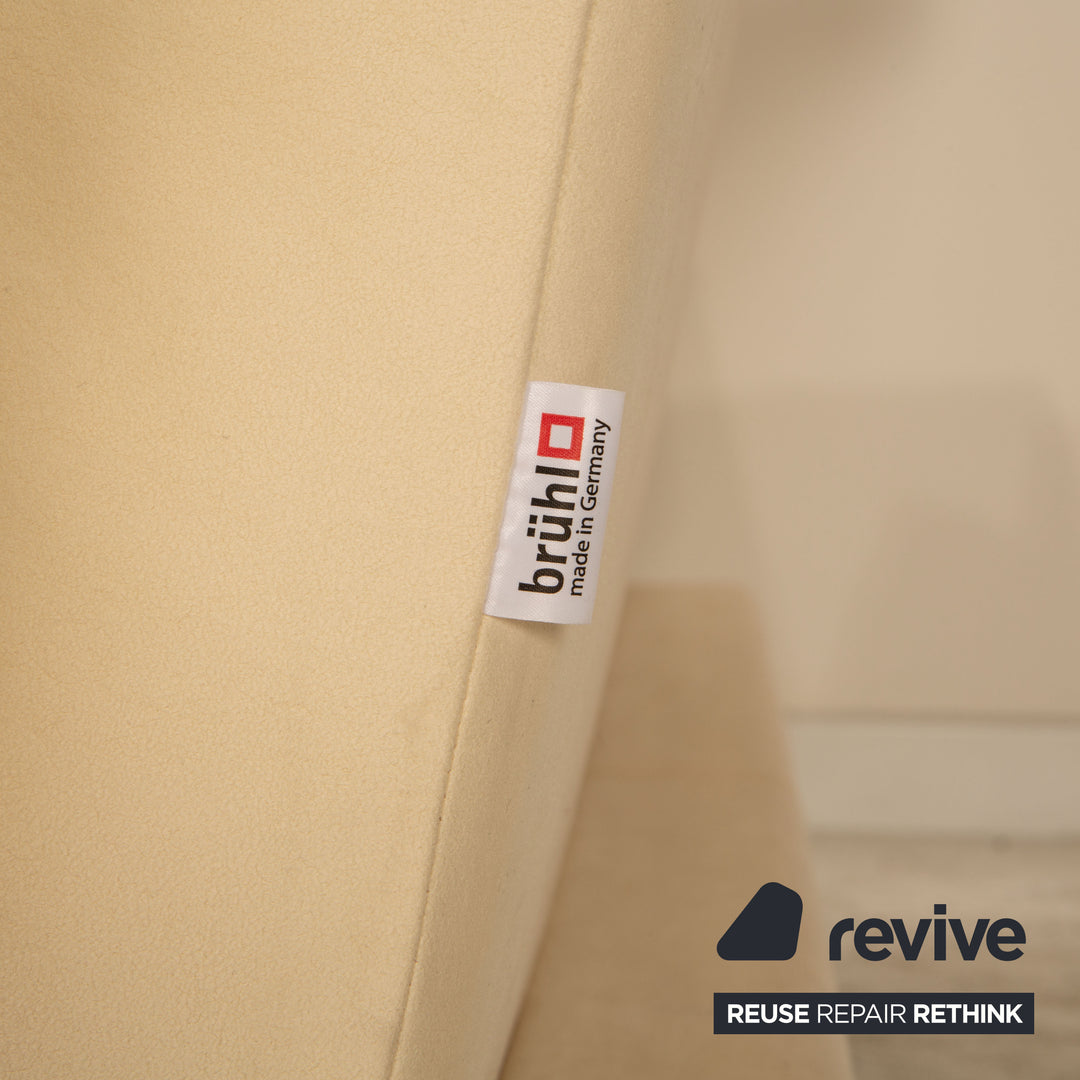 Brühl Moule Stoff Zweisitzer Creme Sofa Couch Funktion