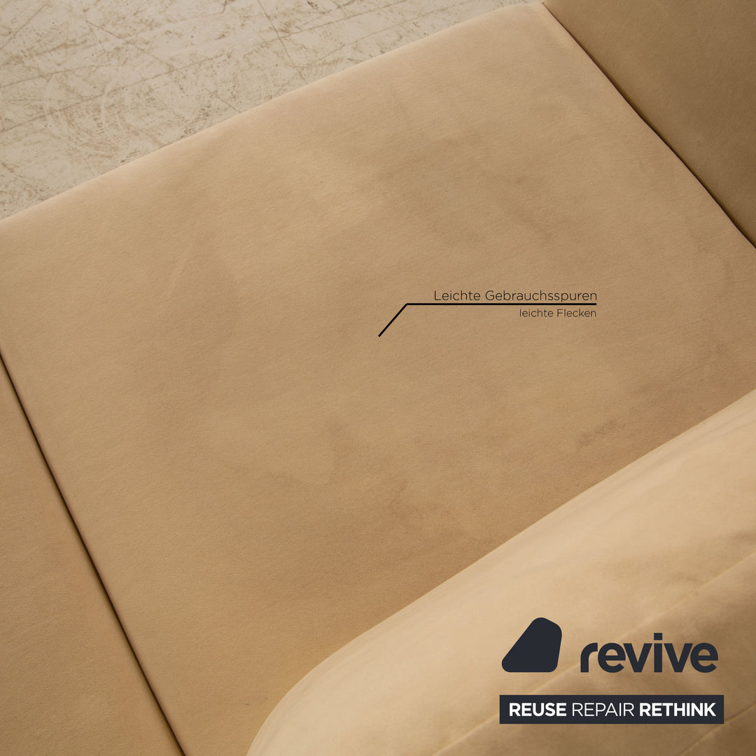 Brühl Moule Stoff Zweisitzer Creme Sofa Couch Funktion
