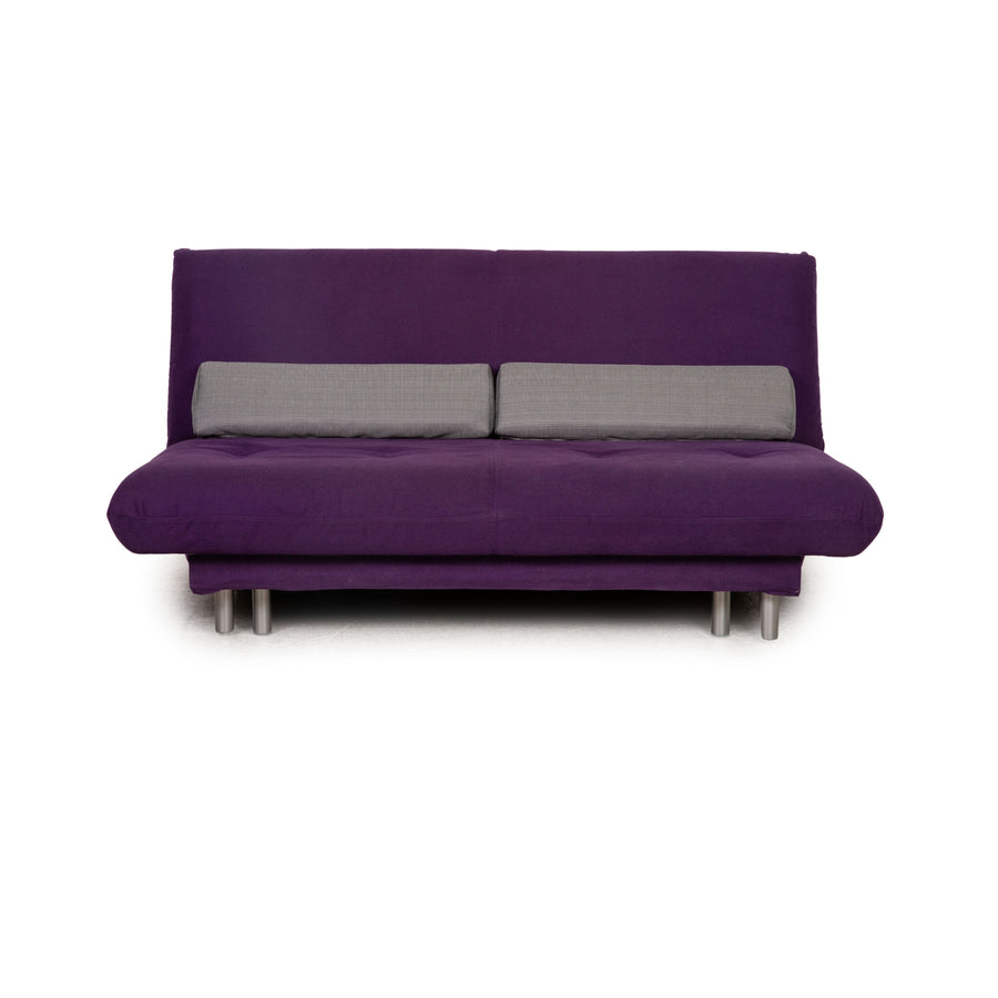Brühl Quint Stoff Zweisitzer Lila Sofa Couch Schlaffunktion