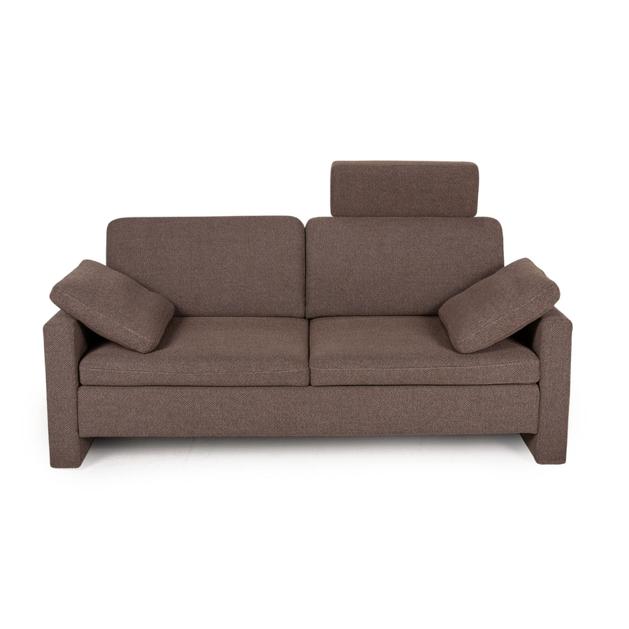 Brühl &amp; Sippold Alba fabric sofa brown two-seater couch