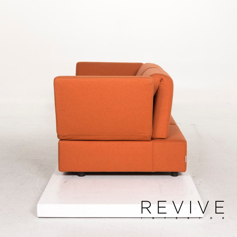 Brühl & Sippold Brühl Clip Stoff Sofa Orange Zweisitzer Funktion Relaxfunktion Variabel 