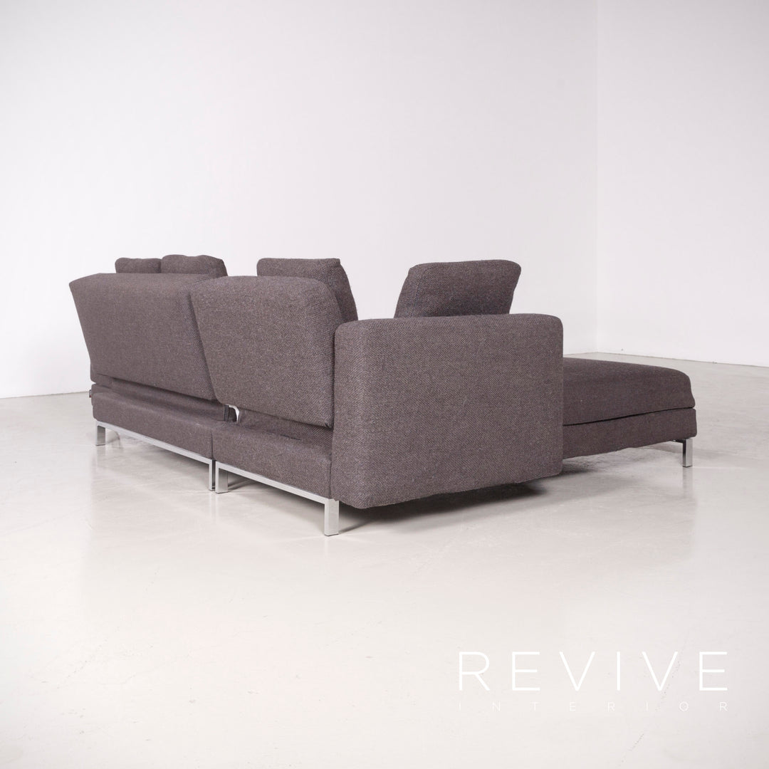 Brühl Four Two Designer Stoff Ecksofa Grau Sofa Couch #7201
