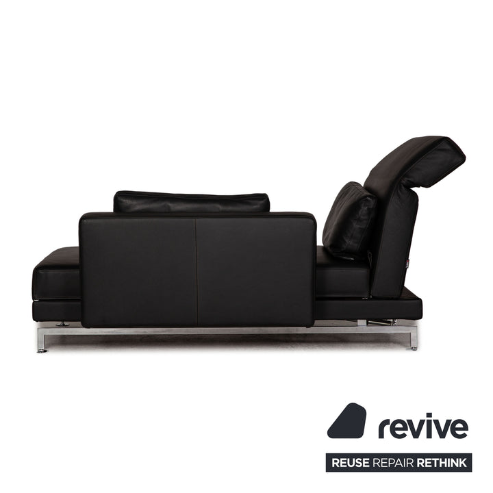 Brühl &amp; Sippold Moule Leather Lounger Black Function relax function