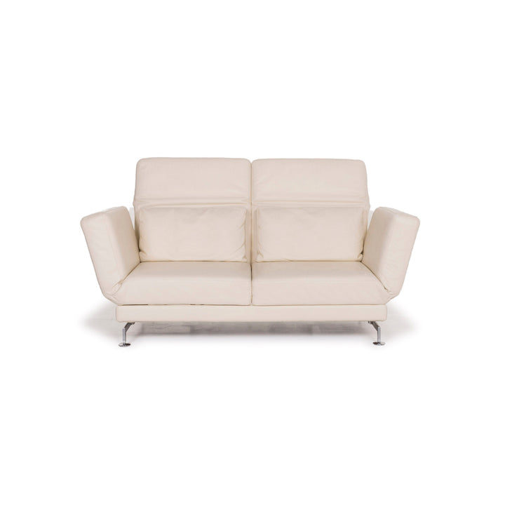 Brühl &amp; Sippold Moule leather sofa cream two-seater #12344