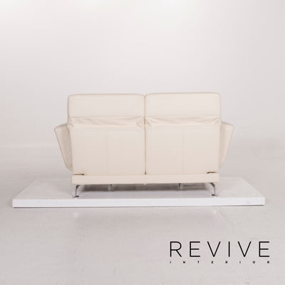 Brühl & Sippold Moule Leder Sofa Creme Zweisitzer #12344