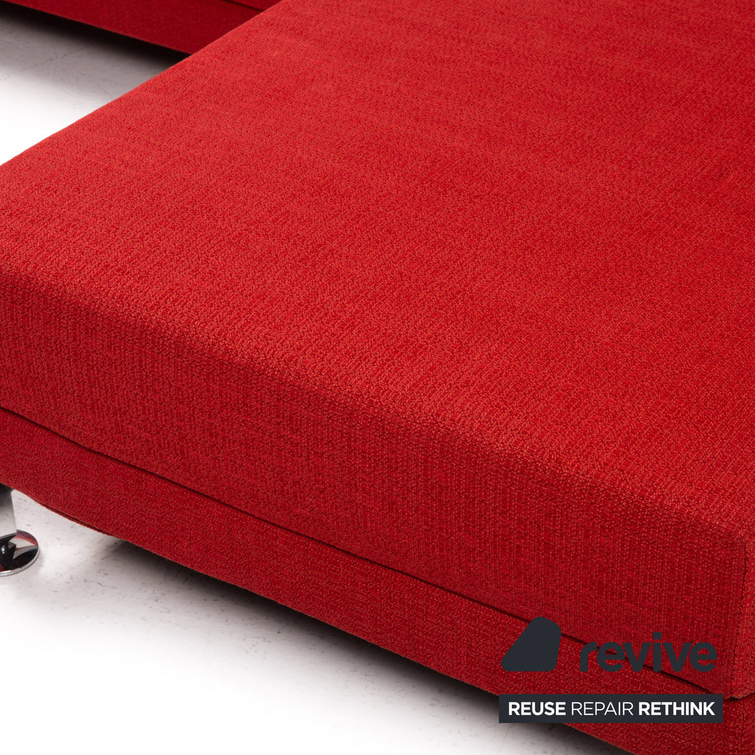 Brühl & Sippold Moule Stoff Ecksofa Rot Funktion Relaxfunktion Couch