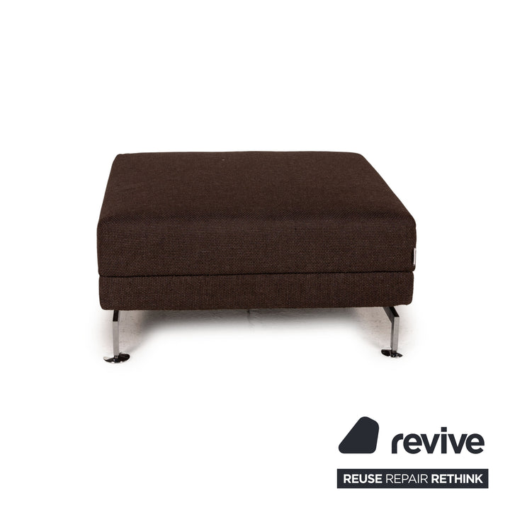 Brühl & Sippold Moule Stoff Sofa Braun Ecksofa inkl Hocker Funktion Relaxfunktion Couch