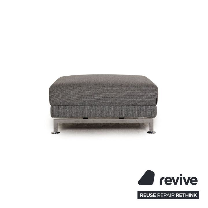 Brühl &amp; Sippold Moule fabric sofa set gray corner sofa stool