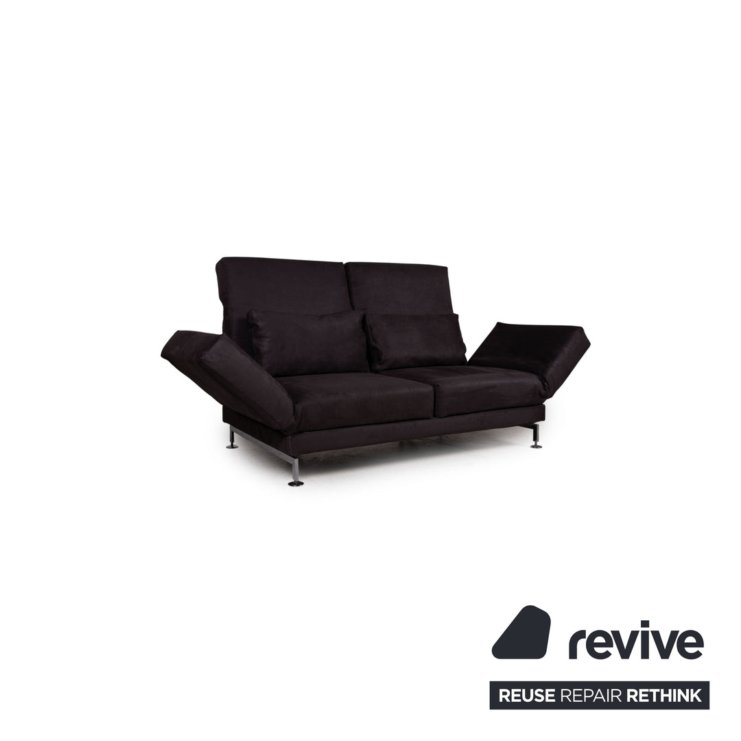 Brühl Moule Stoff Sofa Grau Zweisitzer Funktion Relaxfunktion #14452