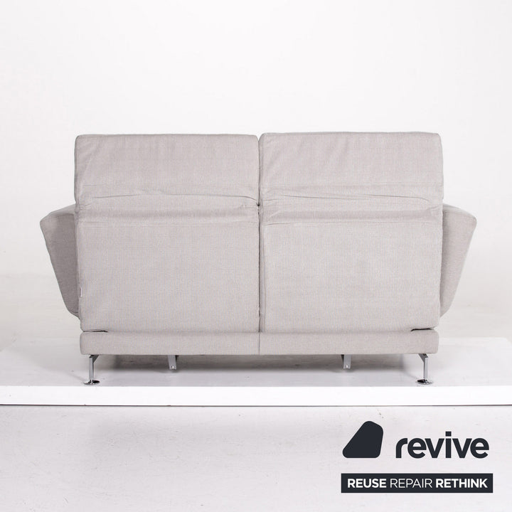 Brühl Moule Stoff Sofa Grau Zweisitzer Couch Funktion Schlaffunktion