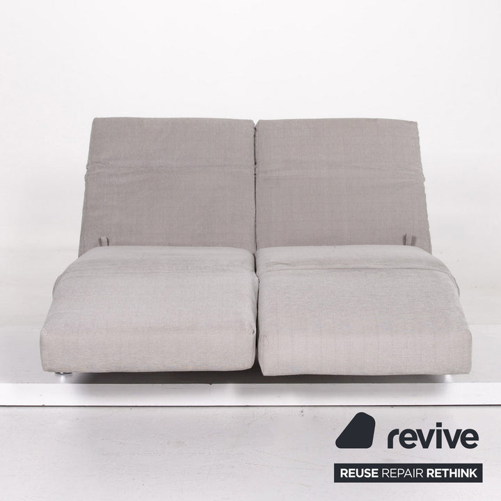 Brühl Moule fabric sofa gray two-seater couch function sleeping function
