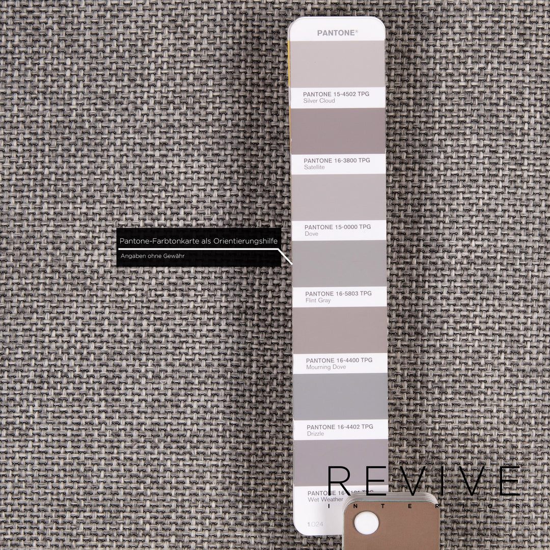 Brühl Moule Stoff Sofa Grau Zweisitzer Relaxfunktion Schlafsofa Schlaffunktion Funktion #14204
