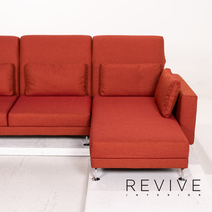 Brühl & Sippold Moule Stoff Sofa Terrakotta Rot Relaxfunktion Funktion Couch #14590