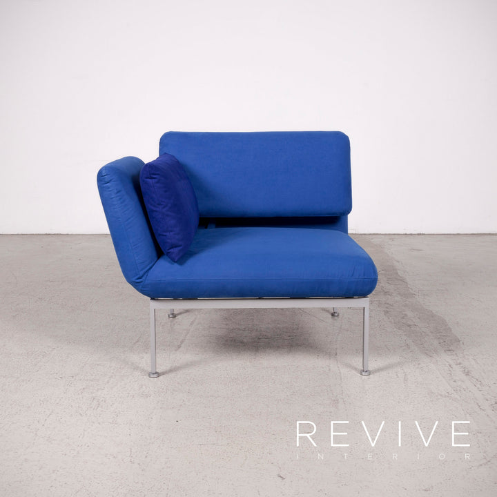 Brühl Roro Designer Stoff Sessel Blau Stuhl Funnktion Liege #7979