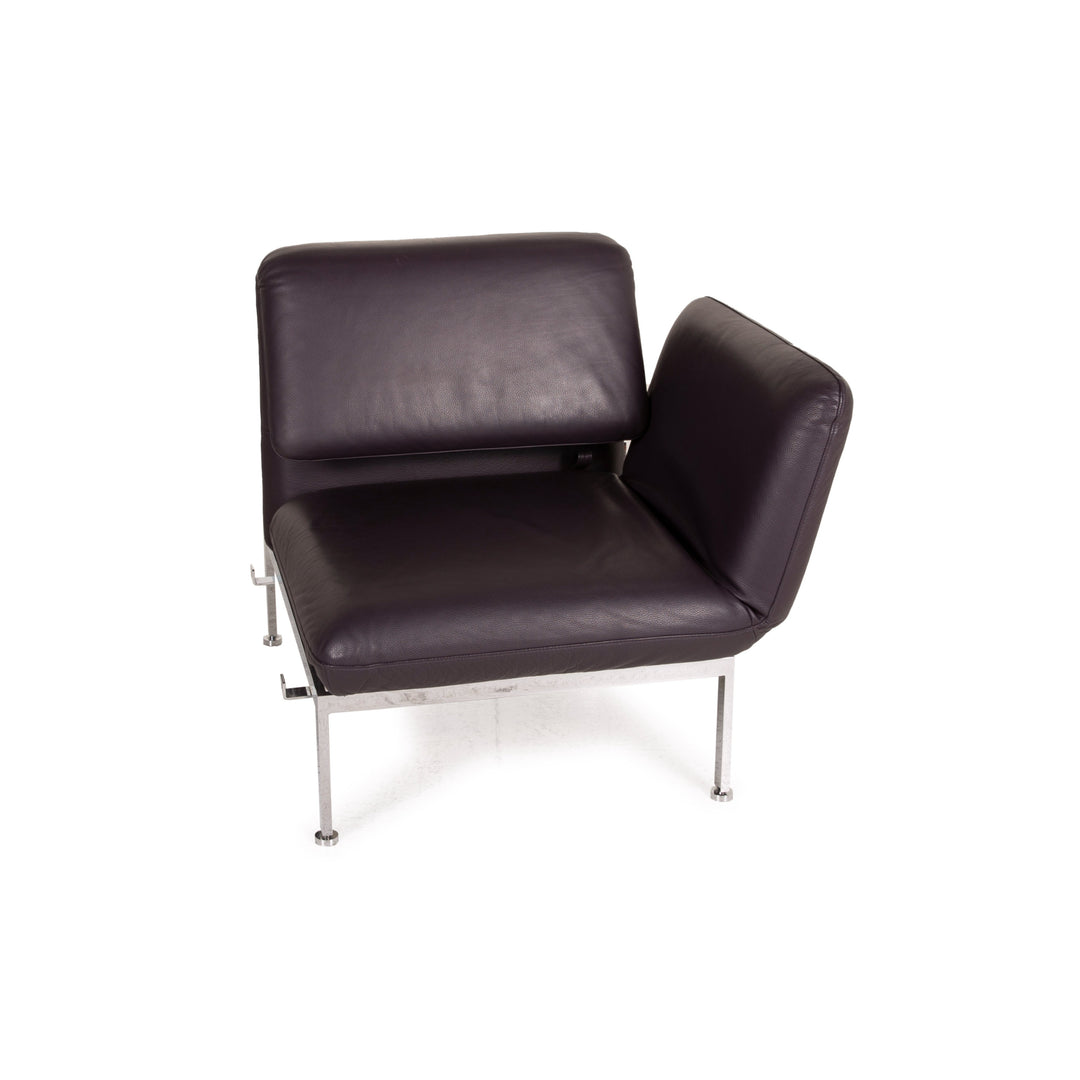Brühl &amp; Sippold Roro leather armchair Aubergine function lounger relaxation function