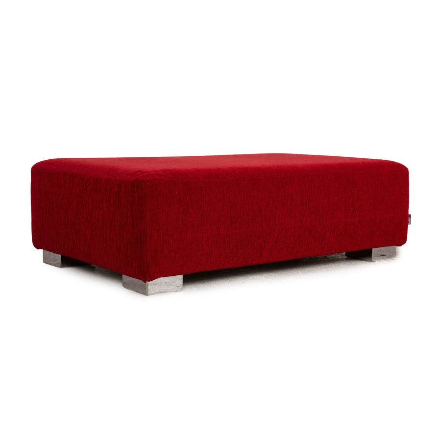 Brühl Stoff Hocker Rot