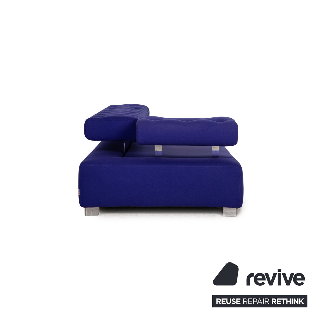 Brühl fabric lounger blue sofa couch function daybed