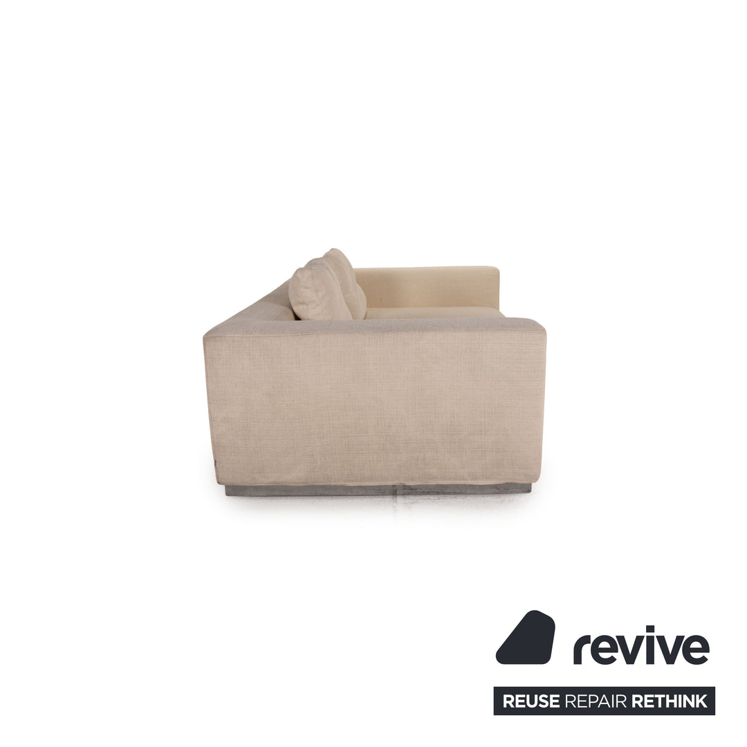 Brühl Stoff Sofa Creme Couch Outlet