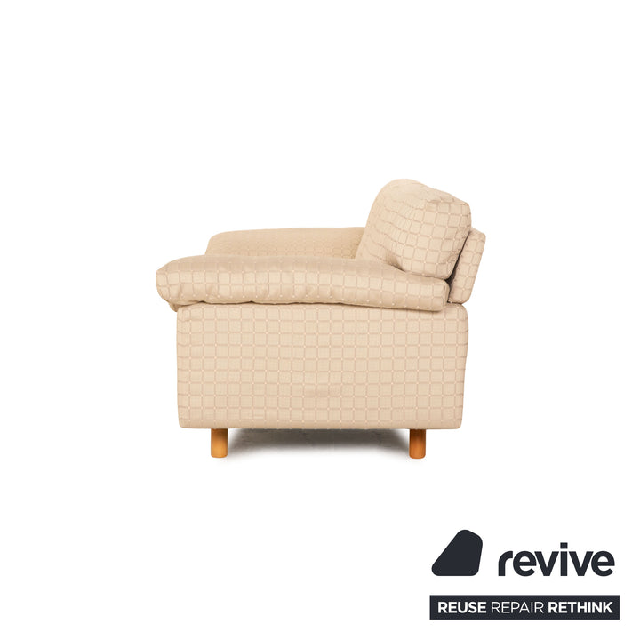 Brühl Stoff Zweisitzer Creme Sofa Couch
