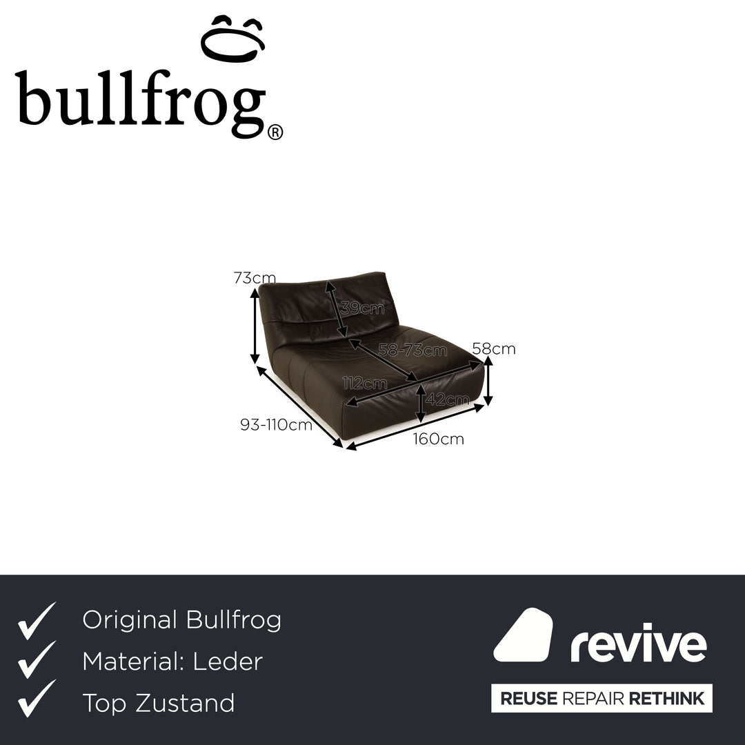 Bullfrog Cayman Leder Liege Anthrazit