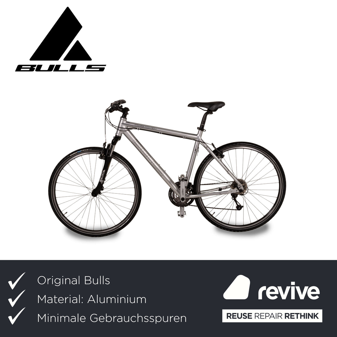 bulls fahrräder 2017 Bulls Trekkingbike Cross Mover 2 2017 Grau Aluminium - 2. Hand