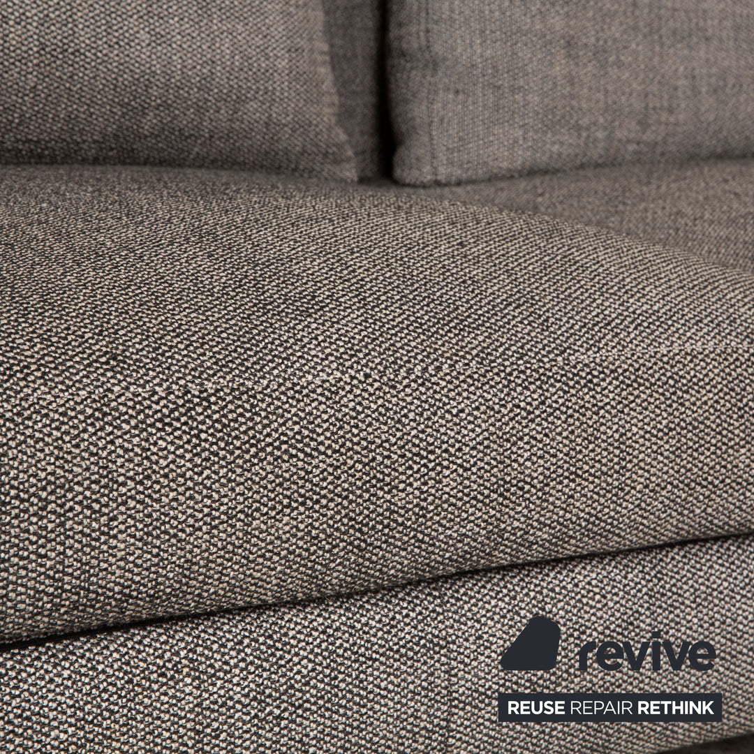 Busnelli Taylor Stoff Ecksofa Grau Recamiere Rechts Sofa Couch