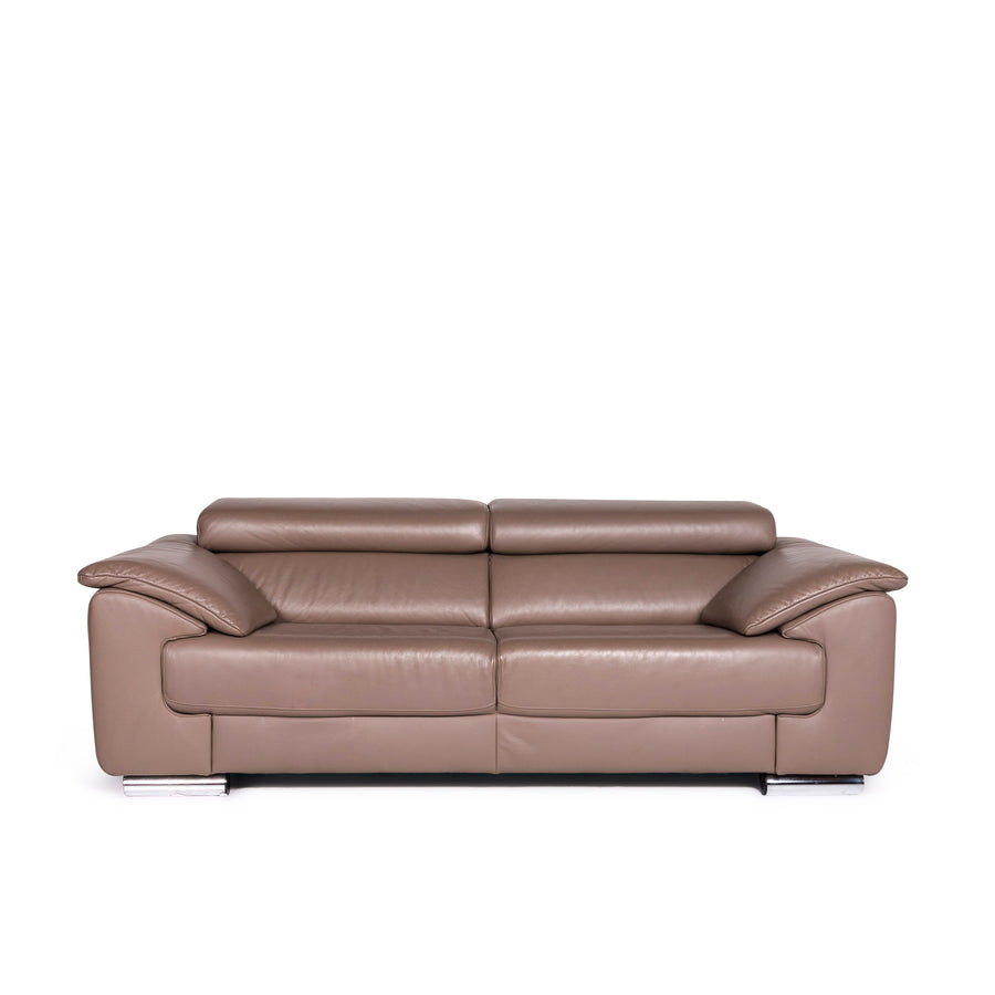 Ewald Schillig Brand Blues leather sofa brown two-seater #9129