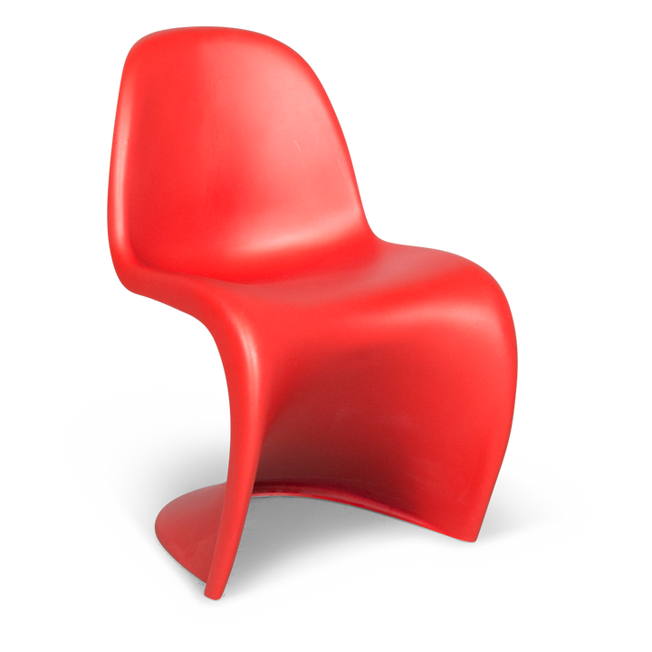 Vitra Panton Chair Designer Plastik Sessel Rot by Verner Panton Polyproypylen #8292