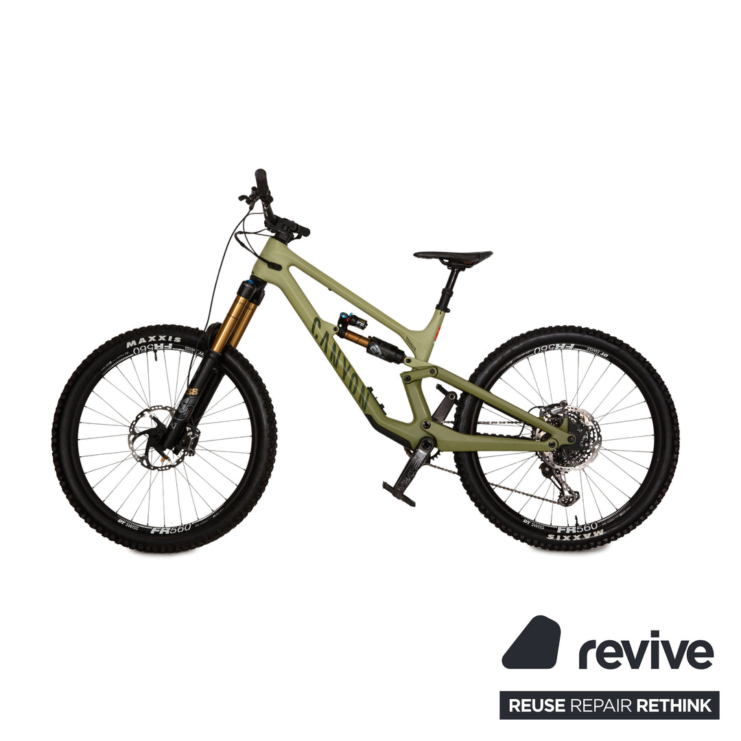 mountainbike olivgrün Canyon Mountainbike TORQUE CF 9 27.5 2022 Grün Carbon - 2. Hand